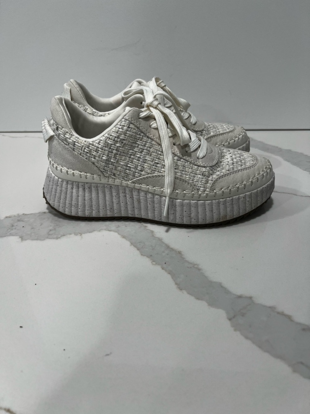 Universal Thread Cream Woven Platform Sneakers - Picture 4 of 7